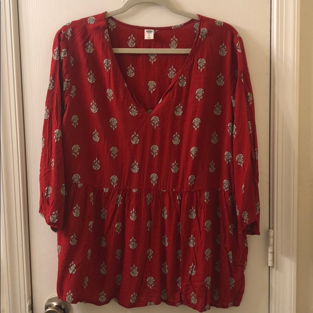 Boho Red Tunic